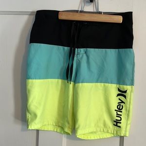 Boys Hurley board shorts, size 14 EUC